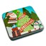 Holiday Tin Gift Box - Christmas Tree Star Santa (Single Coin)
