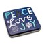 Holiday Tin Gift Box - Peace Love Joy (Single Coin)