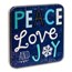Holiday Tin Gift Box - Peace Love Joy (Single Coin)
