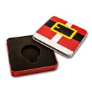 Holiday Tin Gift Box - Santa Belt Buckle (Single Coin)