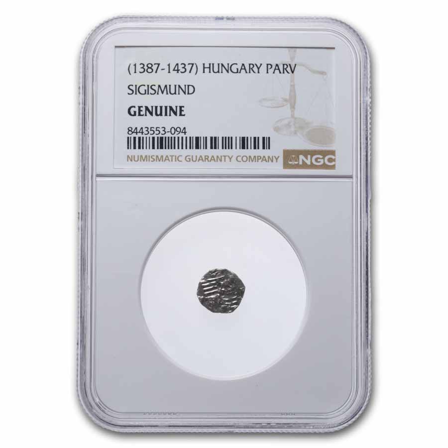Holy Roman Empire Sigismund Silver Parvus 1387-1437 NGC
