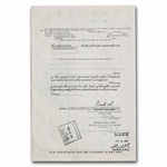 Howard Johnson Company Stock Certificate (Orange)