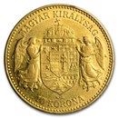 Hungary Gold 10 Korona (Random) Avg Circ