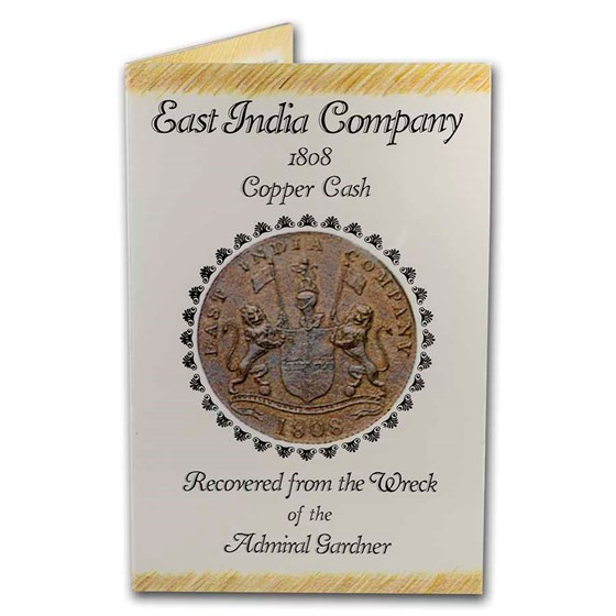 India 1808 10 & 20 Cash Wreck of the Admiral Gardner 2 Coin-Set India 1808 10 & 20 Cash Wreck of the Admiral Gardner 2 Coin-Set
