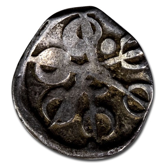 India Taxila AR 1/8th satamana (600 BC-303 BC) VF India Taxila AR 1/8th satamana (600 BC-303 BC) VF