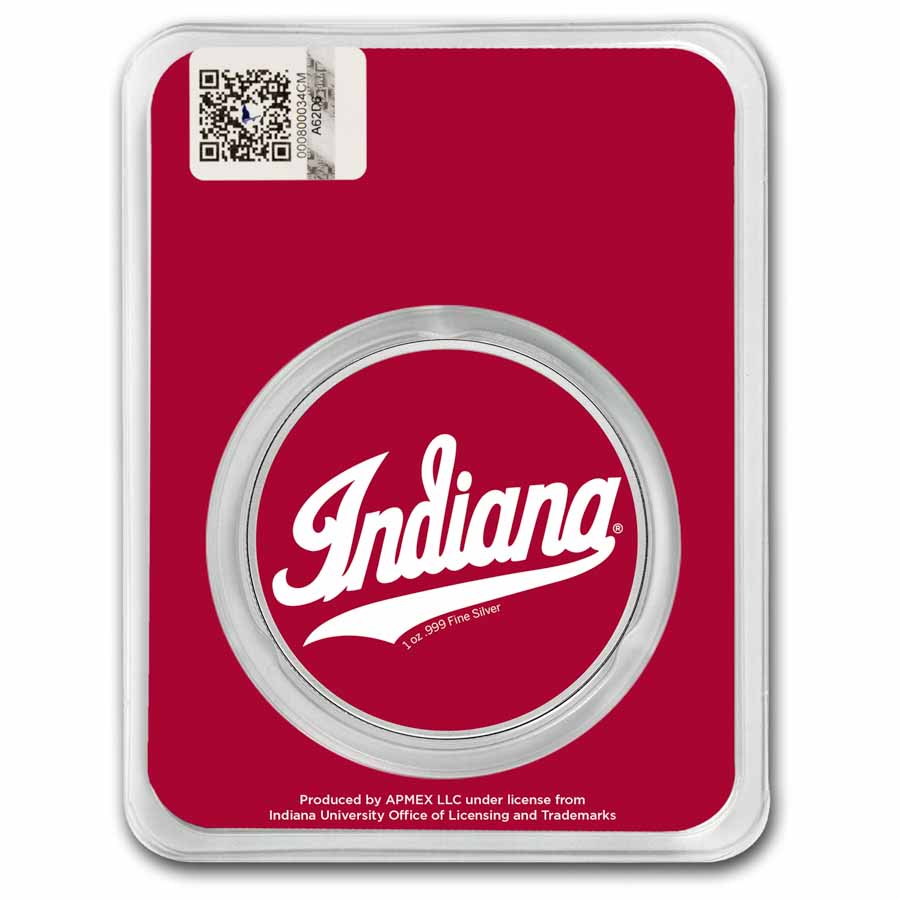 Indiana University 1 oz Silver Colorized Round (in TEP) | eBay