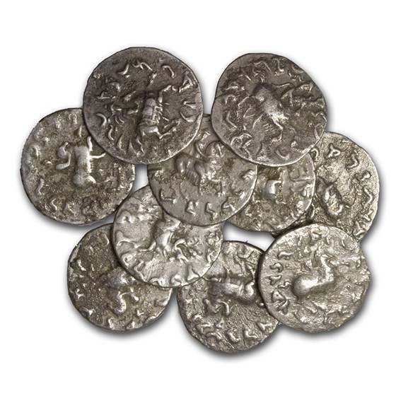 Indo-Greek Kingdoms Silver Drachm Antimachos II (174-165 BC) VF Indo-Greek Kingdoms Silver Drachm Antimachos II (174-165 BC) VF