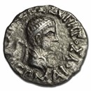 Indo-Greek Kingdoms Silver Drachm Hermaeus (90-70 BC) VF