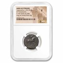 Indo Scythian AE Tetradrachm Aspavarma (20-46 AD) F NGC