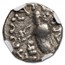 Indo Scythian AR Drachm Azes I/II (c.58 BC) Fine NGC