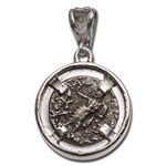 Indo-Scythian AR Drachm Azes I/II (c.58 BC) Sterling Bezel