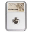 Indo Scythian AR Drachm Azes I/II (c.58 BC) VG NGC