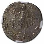 Indo-Scythian AR Tetradrachm Azes I/II c.58 BC Fine NGC