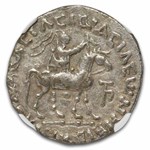 Indo Scythian AR Tetradrachm Azes I/II (c.58 BC) VF NGC