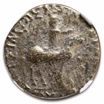 Indo-Scythian AR Tetradrachm Azes I/II c.58 BC VG NGC