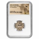 Indo Scythian AR Tetradrachm Azes I/II (c.58 BC) XF NGC