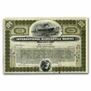 Int. Mercantile Marine Co. "Titanic" Older Stock Cert (Green)