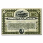 Int. Mercantile Marine Co. "Titanic" Older Stock Cert (Green)
