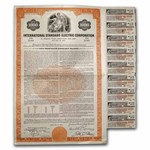 International Standard Electric Corp. Bond Certificate (Orange)