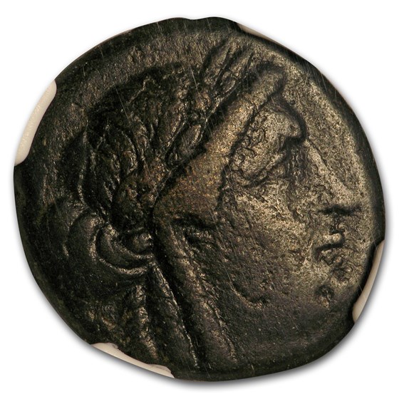 Ionia Bronze AE23/21 The Poet Homer (2nd-1st centuries BC) VF NGC Ionia Bronze AE23/21 The Poet Homer (2nd-1st centuries BC) VF NGC