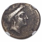 Isle of Euboea Silver AR Drachm (c.338-271 BC) VF NGC