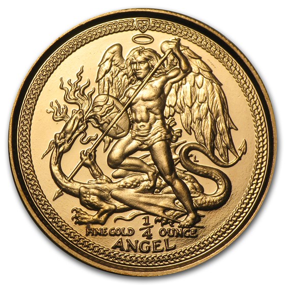 Isle of Man 1/4 oz Gold Angel BU/Proof (Random Year) Isle of Man 1/4 oz Gold Angel BU/Proof (Random Year)