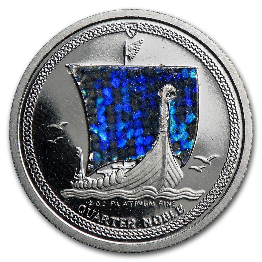 Isle of Man 1/4 oz Platinum Noble BU