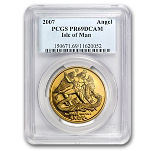Isle of Man 1 oz Gold Angel PR-69 NGC/PCGS (Random Year) Isle of Man 1 oz Gold Angel PR-69 NGC/PCGS (Random Year)