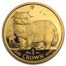 Isle of Man 1 oz Gold Cat BU/Proof (Random)