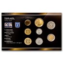 Israel 1 Sheqal-10 New Sheqalim 8-Coin Set BU
