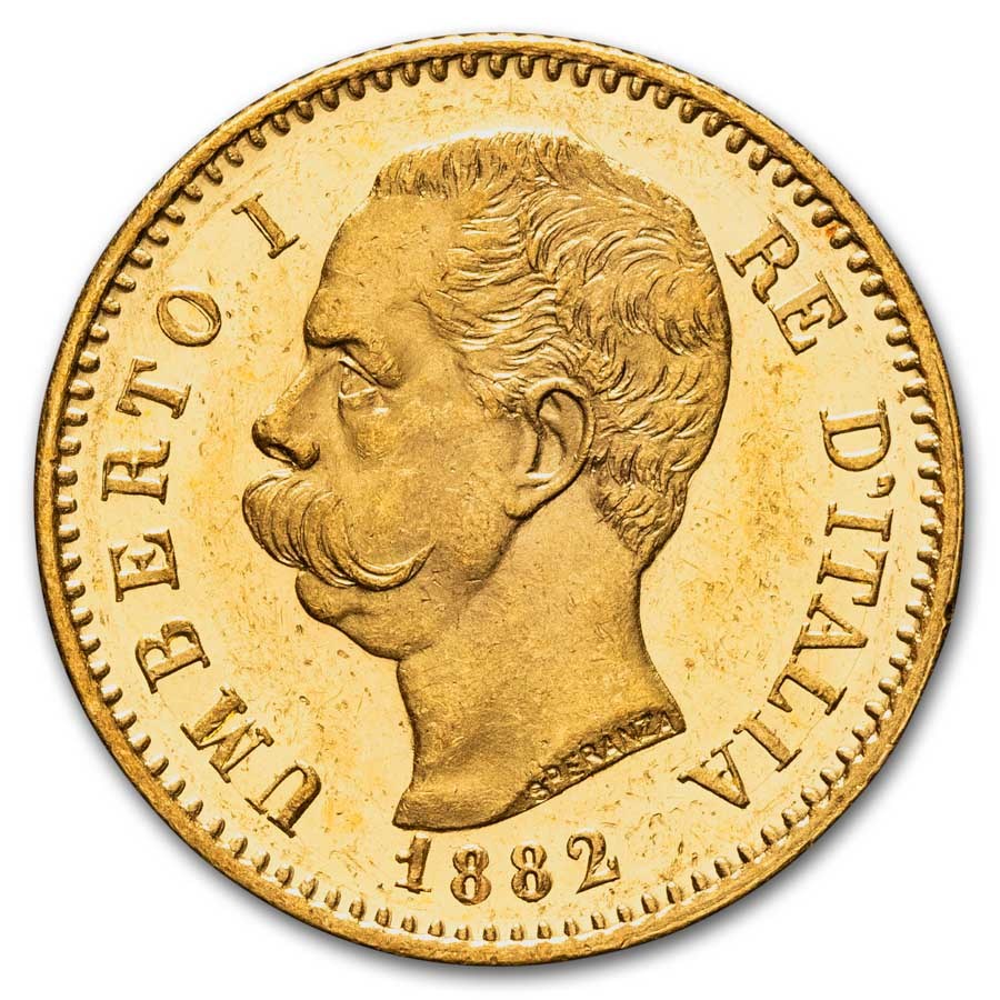 Italy Gold 20 Lire (Random) BU Prooflike