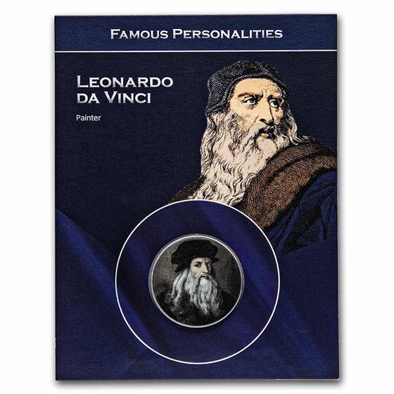 Italy Leonardo da Vinci 100 Lire Blistercard BU Italy Leonardo da Vinci 100 Lire Blistercard BU
