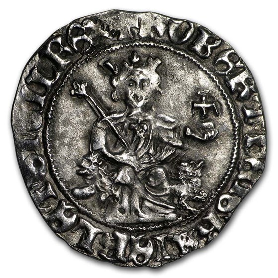 Italy Napoli Silver Gigliato (1309-1343 AD) (Crusades) Italy Napoli Silver Gigliato (1309-1343 AD) (Crusades)