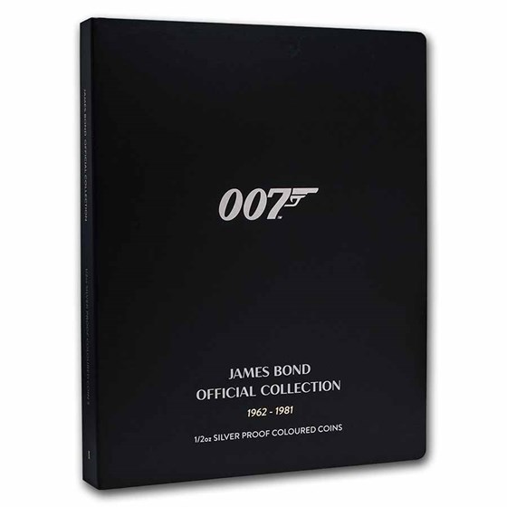 James Bond 007 1/2 oz Silver PF Coin Collector Album (Empty) James Bond 007 1/2 oz Silver PF Coin Collector Album (Empty)
