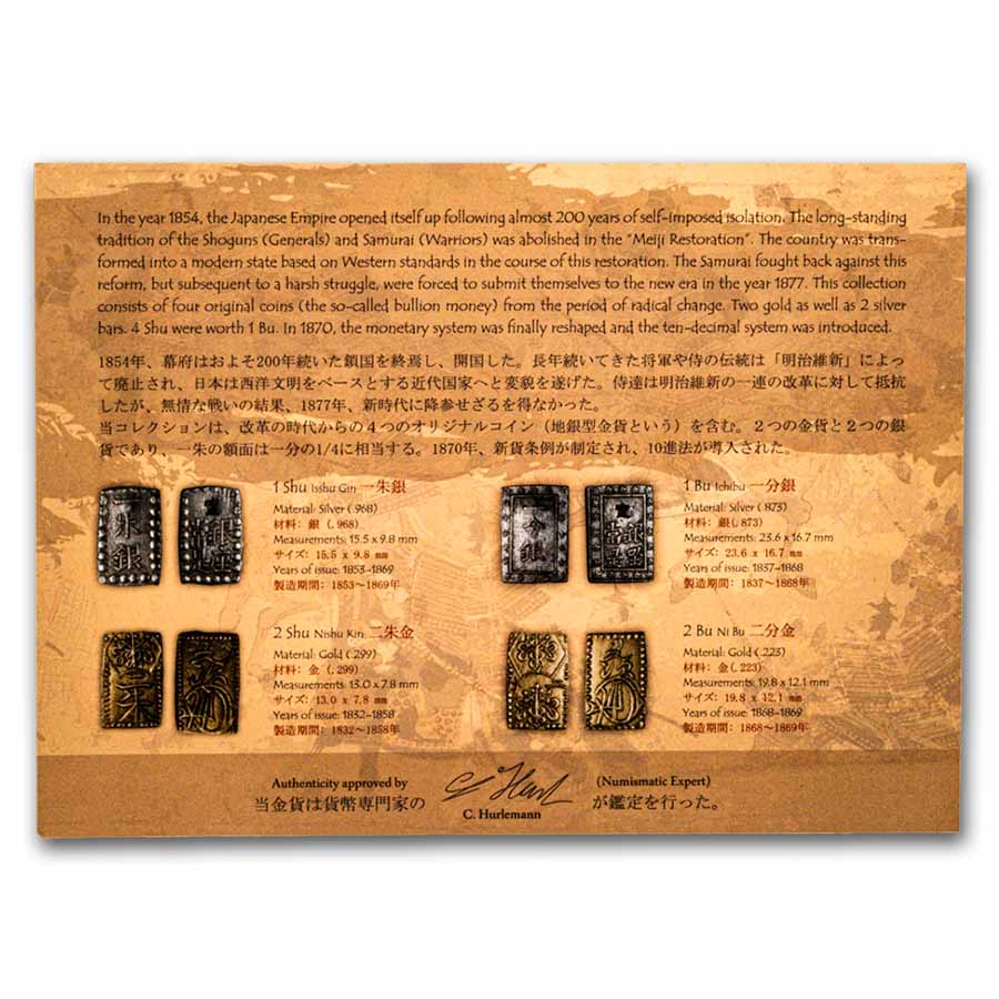 Buy Japan Gold + Silver Money of the Samurai 4 Coins | APMEX