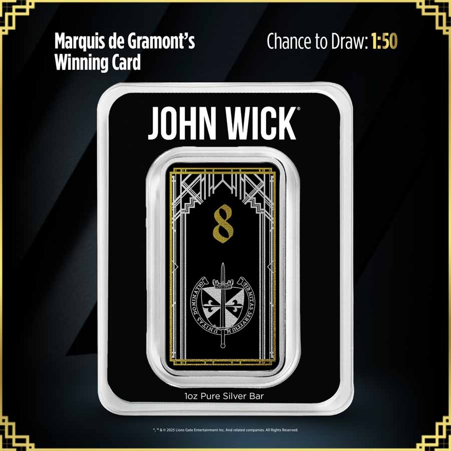 John Wick 1 oz Silver Mystery Bar - Rules of Engagement (Time) | eBay