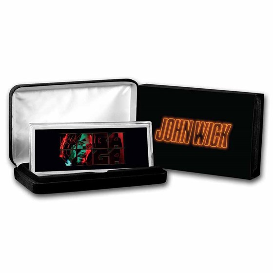 John Wick 4 oz Silver Baba Yaga Colorized Bar