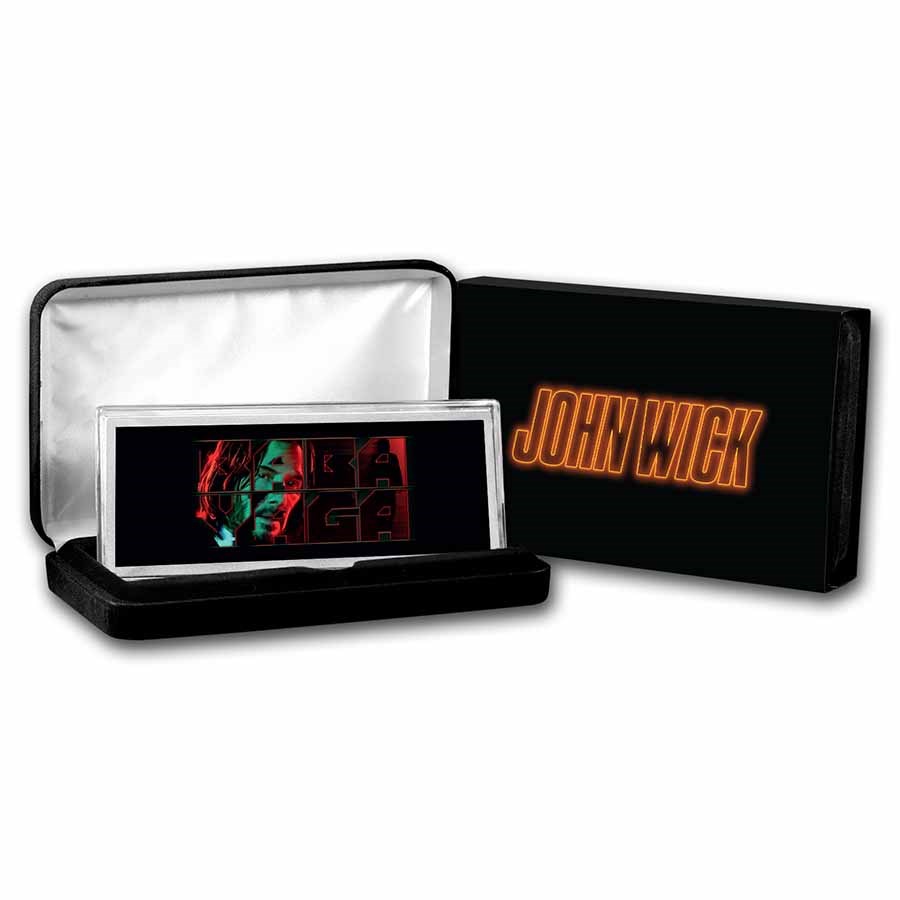 John Wick 4 oz Silver Baba Yaga Colorized Bar