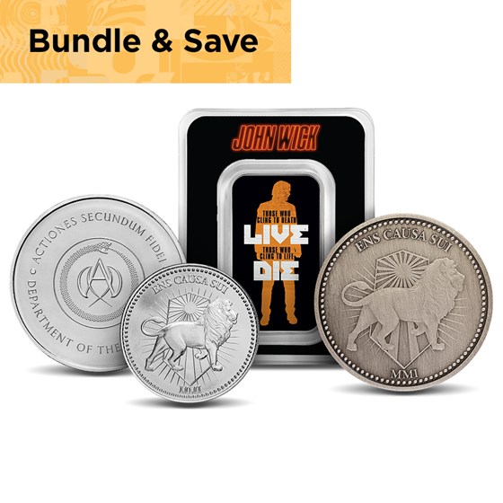 John Wick Silver 4-Pc Special Edition Collectible Bundle John Wick Silver 4-Pc Special Edition Collectible Bundle