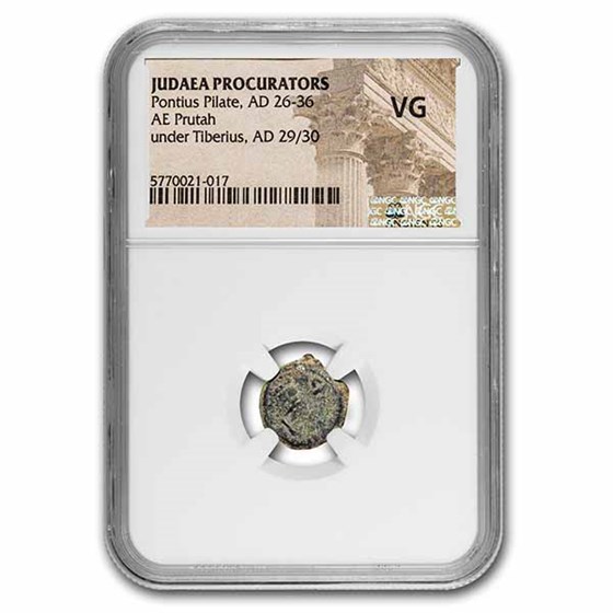 Judæa AE Prutah Pontius Pilate 29-30 AD VG NGC (RPC I 4967) Judæa AE Prutah Pontius Pilate 29-30 AD VG NGC (RPC I 4967)