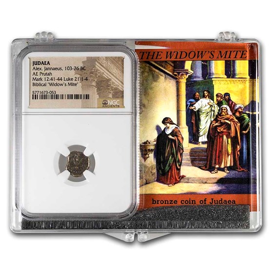 Judaea Alex. Jannaeus Widow's Mite High Grade NGC Set Judaea Alex. Jannaeus Widow's Mite High Grade NGC Set