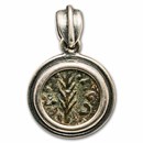 Judaea, Alexander Janus AE Prutah Widows Mite 104-76 BC XF bezel