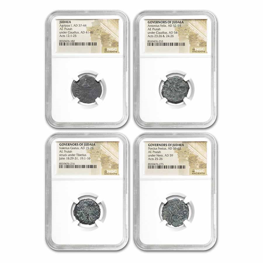 Judaea Procurators AE Prutah (6-62 AD) NGC (Random)