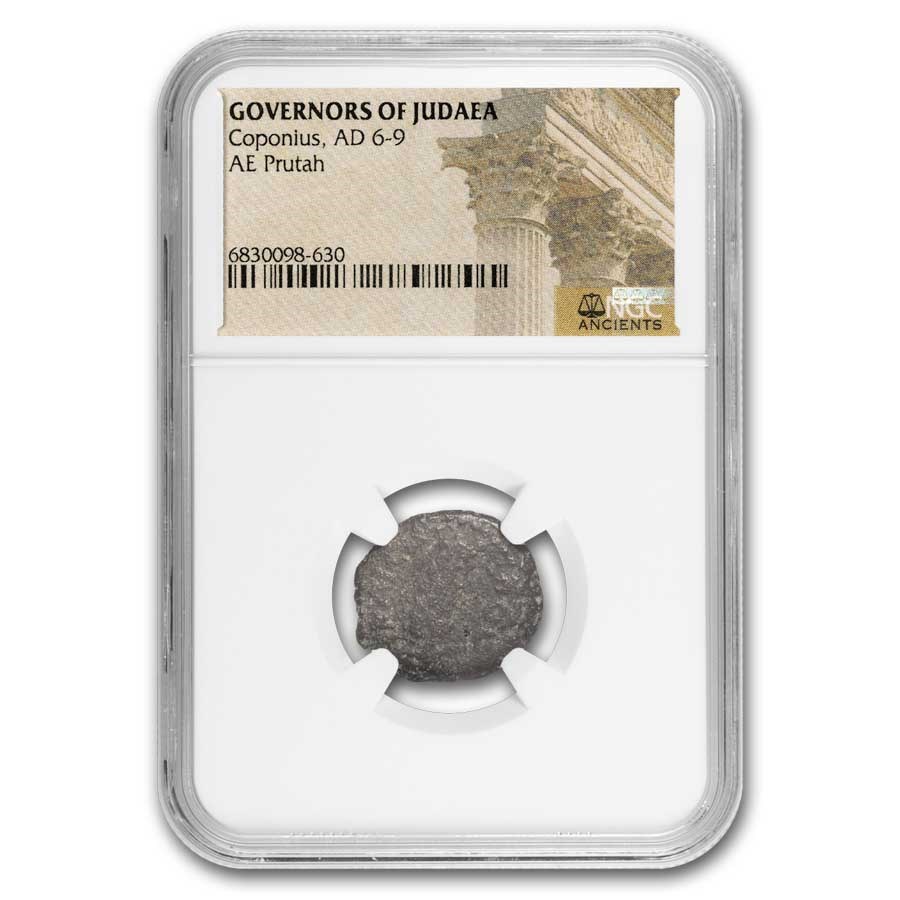 Judaea Procurators AE Prutah Coponius (6-9 AD) NGC