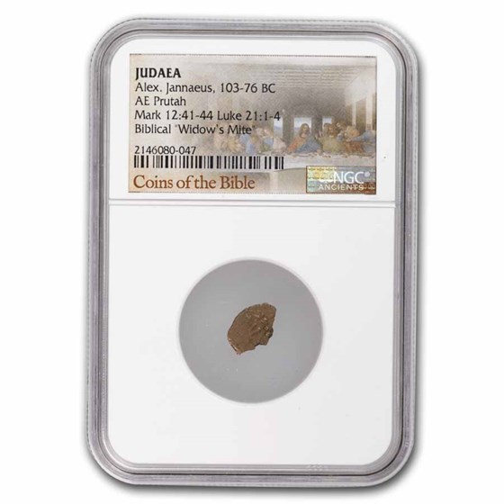 Judaea Widow's Mite Alexander Jannaeus (103-76 BC) NGC Judaea Widow's Mite Alexander Jannaeus (103-76 BC) NGC
