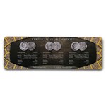 Kingdom Cappadocia 3-Coin AR Drachm Set Kings Ariarathes V-VII