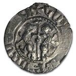 Kingdom of Armenia AR Tram Levon I (1198-1219 AD) AU NGC (Vault)