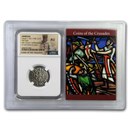 Kingdom of Armenia AR Tram Levon I (1198-1219 AD) AU NGC (Vault)