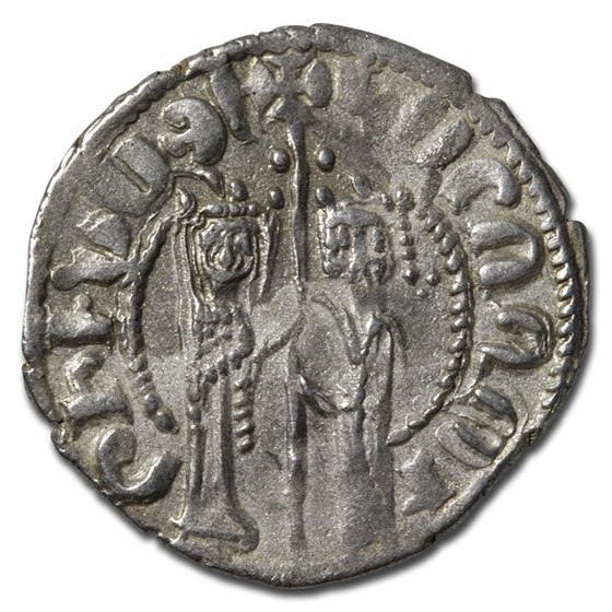 Kingdom of Armenia Silver Tram Hetoum I & Zabel (1226-1270 AD) XF Kingdom of Armenia Silver Tram Hetoum I & Zabel (1226-1270 AD) XF