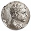 Kingdom of Bactria AR Tetradrachm Heliocles (145-130 BC) MS NGC